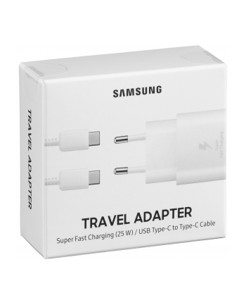 samsung Ładowarka sieciowa z szybkim ładowaniem USB C 25W biała