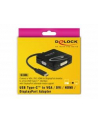 Delock Adapter USB-C > VGA / HDMI / DVI albo DP, czarny - nr 12