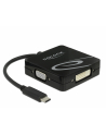 Delock Adapter USB-C > VGA / HDMI / DVI albo DP, czarny - nr 17