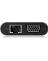 IcyBox Stacja dokująca USB Type-C, 3xUSB, HDMI 4k@30Hz, VGA, SD/microSD - nr 17