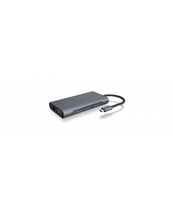 IcyBox Stacja dokująca USB Type-C, 3xUSB, HDMI 4k@30Hz, VGA, SD/microSD