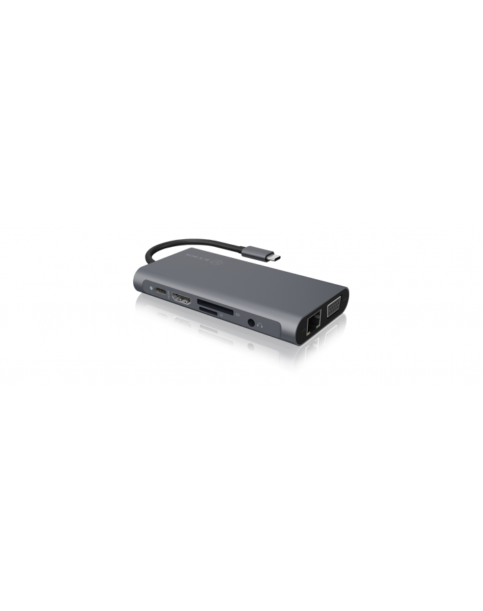 IcyBox Stacja dokująca USB Type-C, 3xUSB, HDMI 4k@30Hz, VGA, SD/microSD główny