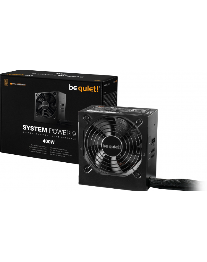 PSU be quiet! System Power 9 400W CM, 80Plus Bronze główny