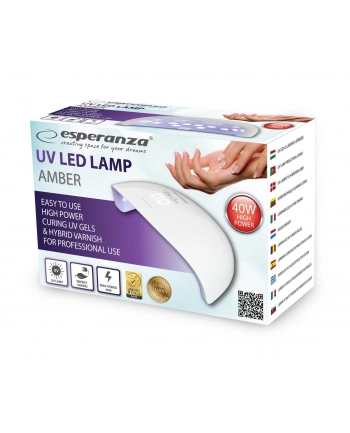 ESPERANZA EBN009 AMBER - Lampa UV do paznokci żelowych, hybrydowych 40W