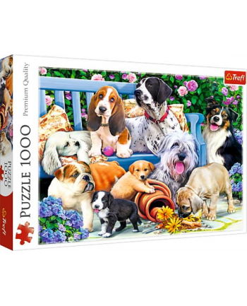 Puzzle 500el Psy w ogrodzie 10556 Trefl