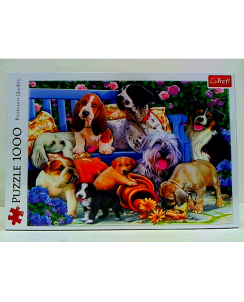 Puzzle 500el Psy w ogrodzie 10556 Trefl