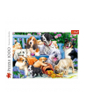 Puzzle 500el Psy w ogrodzie 10556 Trefl - nr 5