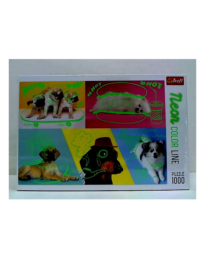 Puzzle 1000el Neon Color Line - Odlotowe psy 10578 Trefl główny