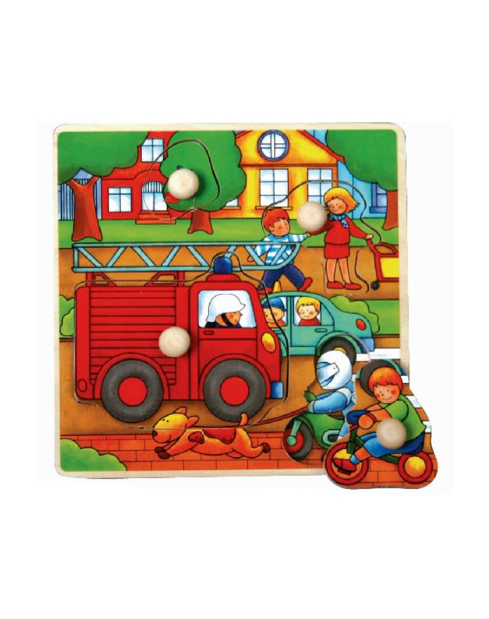 Top Bright puzzle drewniane pinezki - Straż pożarna 17x17 7728 BRIMAREX główny