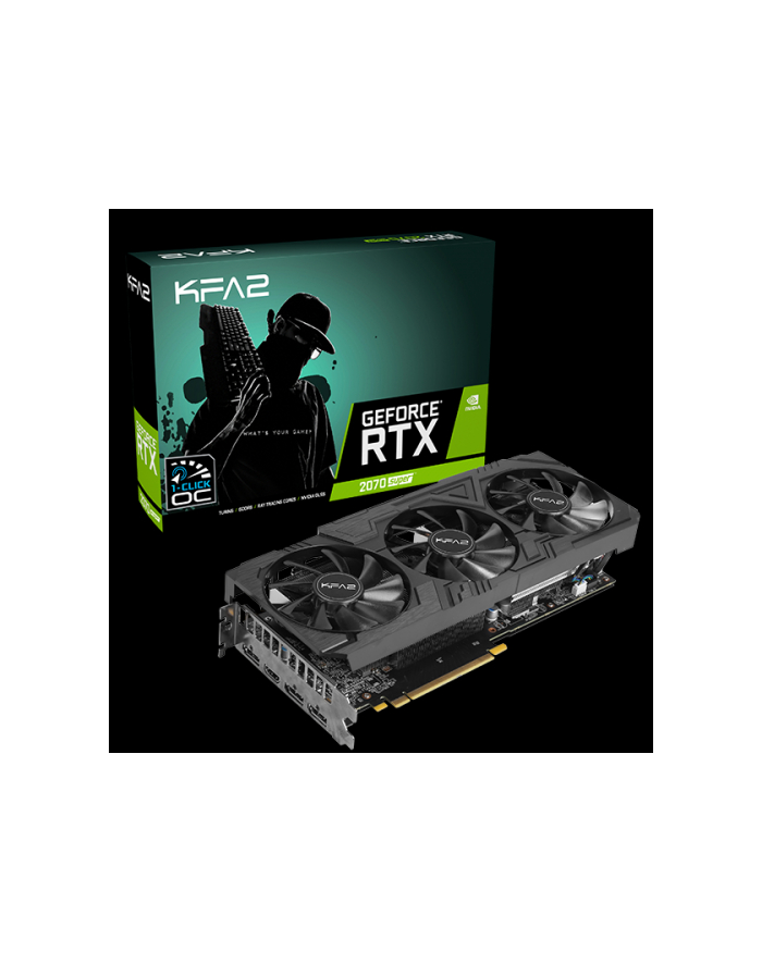 KFA2 GeForce RTX 2070 SUPER EX Gamer Black, 8GB GDDR6, 3xDP, HDMI główny