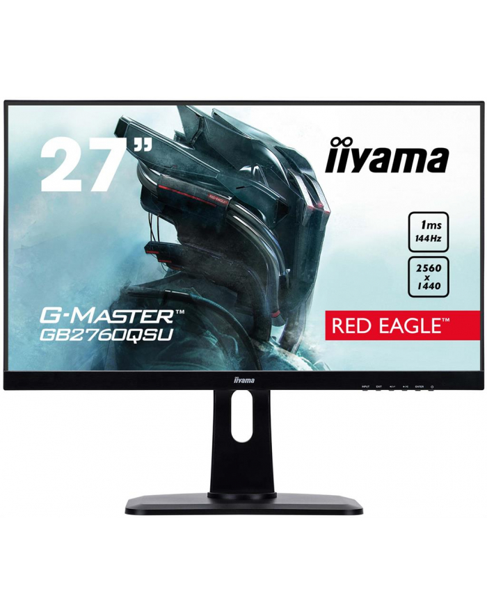 Monitor Iiyama G-Master Red Eagle GB2760QSU-B1 B 27'', WQHD, DVI/HDMI/DP,144Hz główny