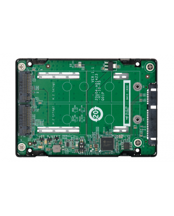 QNAP 2.5'' SATA to dual M.2 2280 SATA drive adapter, hardware RAID 0/1, JBOD