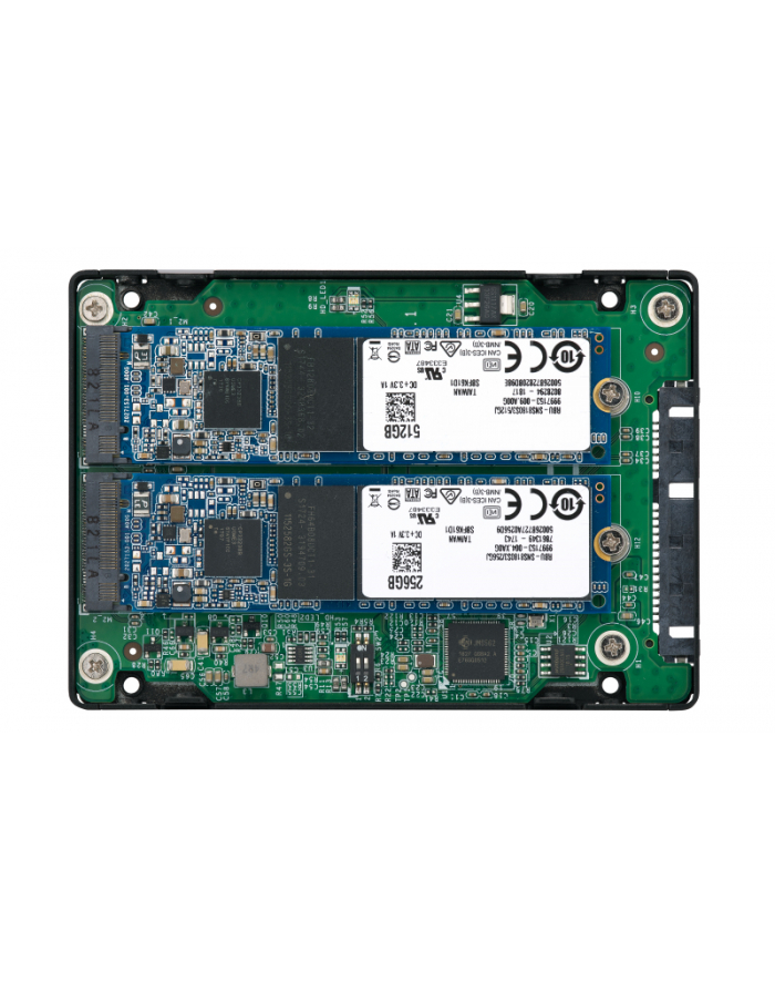 QNAP 2.5'' SATA to dual M.2 2280 SATA drive adapter, hardware RAID 0/1, JBOD główny