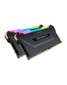Corsair VENGEANCE RGB PRO, 16GB (2 x 8GB), DDR4, DRAM, 3600MHz, C18, Black - nr 21