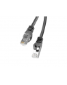 Lanberg Patchcord RJ45 cat.6 FTP 0.25m czarny - nr 1