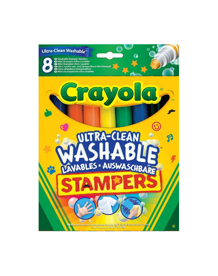 Markery stempelki super spieralne 8 kolorów 8129 Crayola główny