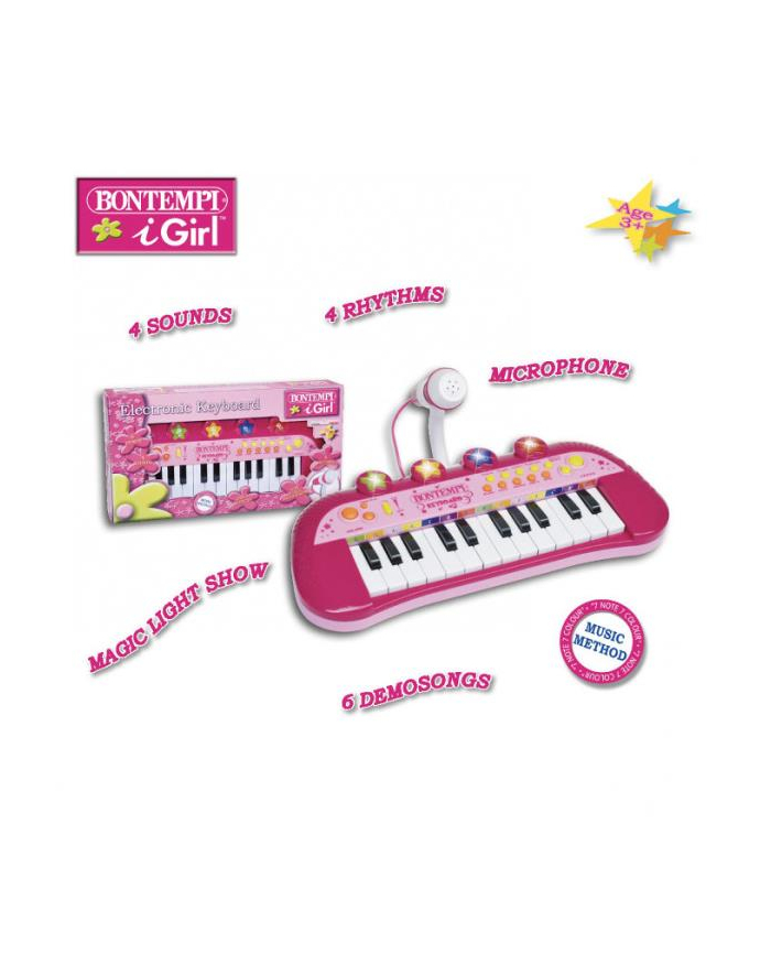Bontempi Girl Keyboard 24 key z mikrofonem 33057 DANTE główny