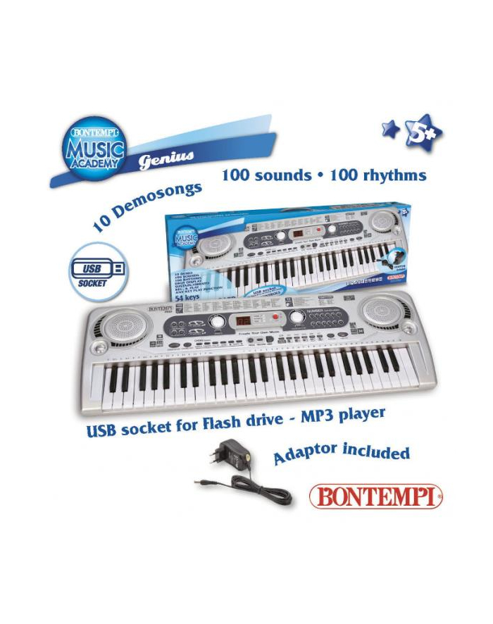 Bontempi Play Keyboard 54 midi keys + torba 55573 DANTE główny