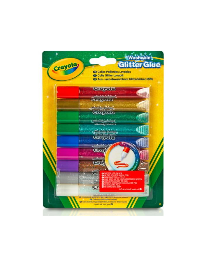 Klej brokatowy 9 kolorów 3527 Crayola główny