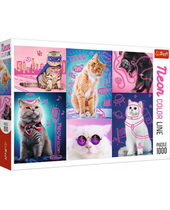 Puzzle 100el Neon Color Line - Super cats 10581 Trefl