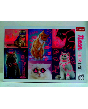 Puzzle 100el Neon Color Line - Super cats 10581 Trefl