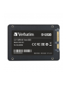 verbatim Dysk SSD wewnętrzny 512GB 2,5cala VI550 S3 Sata III czarny - nr 25