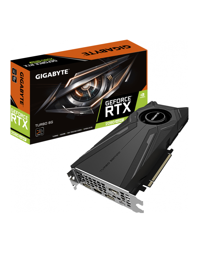 gigabyte Karta graficzna GeForce RTX 2080SUPER TURBO 8G GDDR6 256BIT HDMI/3DP/USB-C główny