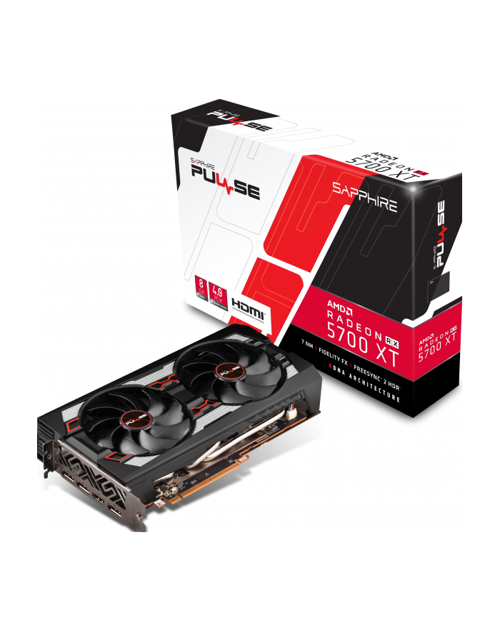 sapphire technology Karta graficzna Radeon PULSE RX 5700 XT 8G GDDR6 256BIT HDMI/3DP główny