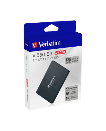 verbatim Dysk SSD wewnętrzny 128GB 2,5cala VI550 S3 SATA III czarny