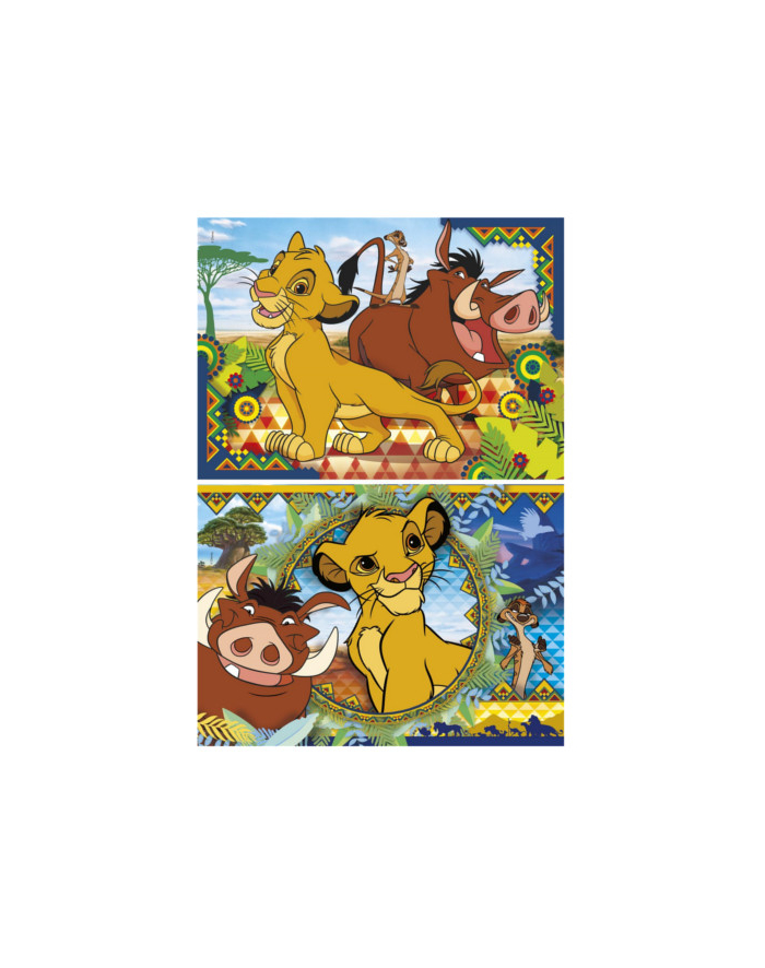 Clementoni Puzzle 2 x 60 EL SUPER KOLOR Lion King 21604 p6 główny