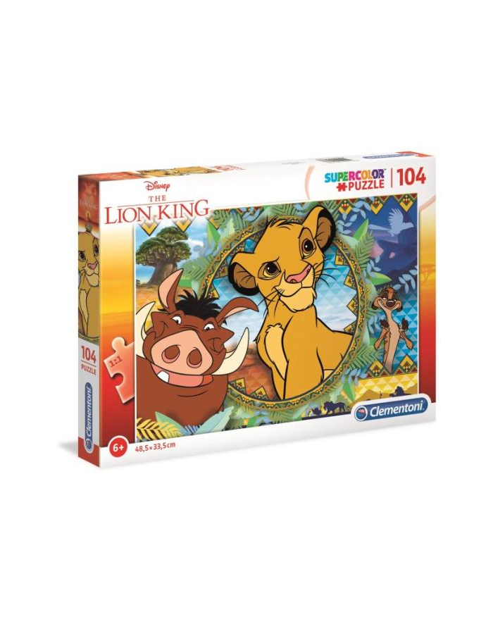Clementoni Puzzle 104 EL SUPER KOLOR Lion King 27287 p6 główny