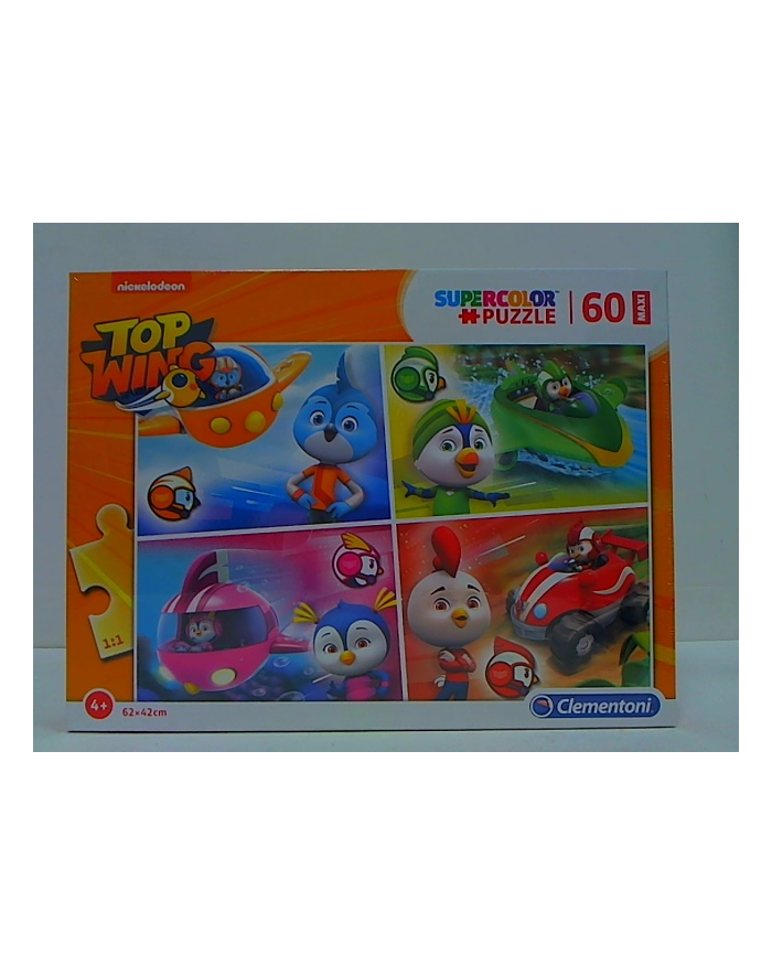 Clementoni Puzzle 60 EL MAXI SUPER KOLOR Top Wing 26453 p6 główny