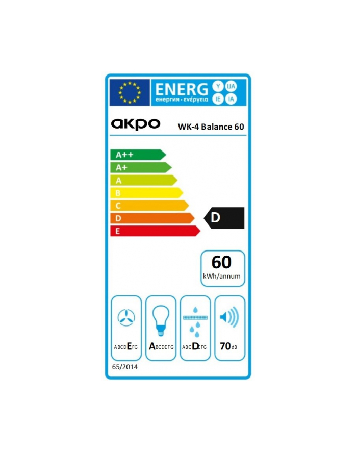 akpo Okap WK-4 Balance eco 60 Czarny główny