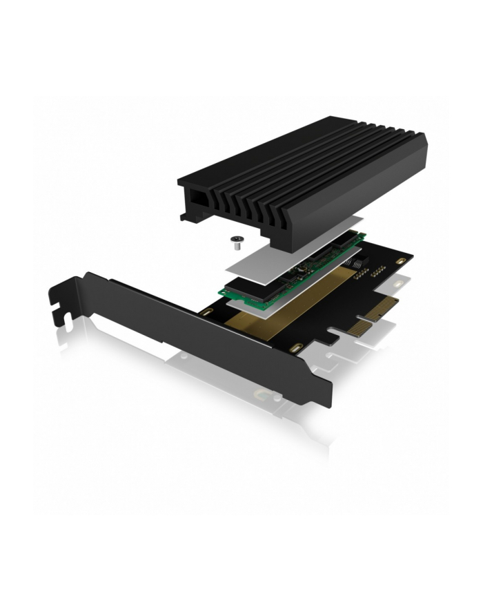 icybox Karta PCIe z gniazdem M.2 M-Key dla jednego dysku SSD M.2 NVMe IB-PCI214M2-HSL główny