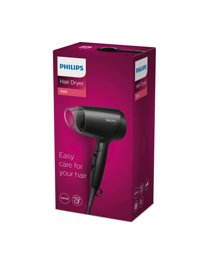 Suszarka do włosów Philips EssentialCare BHC010/10 (1200W; kolor czarny) główny