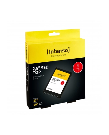 Intenso Dysk SSD 1TB Sata III, 2,5'' TOP (read: 520MB/s; write: 490MB/s)
