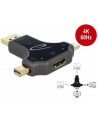 Delock Monitor adapter z USB Type-C/DP/miniDP do HDMI (F), 4K 60Hz, czarny - nr 1