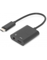 Kabel USB 3.1 Typ C Gen.2 SuperSpeed+ 10Gbps MiniJack 3.5mm + USB C czarny 20cm - nr 27