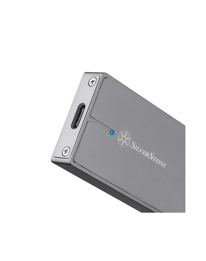 Silverstone SST-MS11C M.2 PCIe NVMe external SSD Enclosure, USB 3.1, charcoal główny