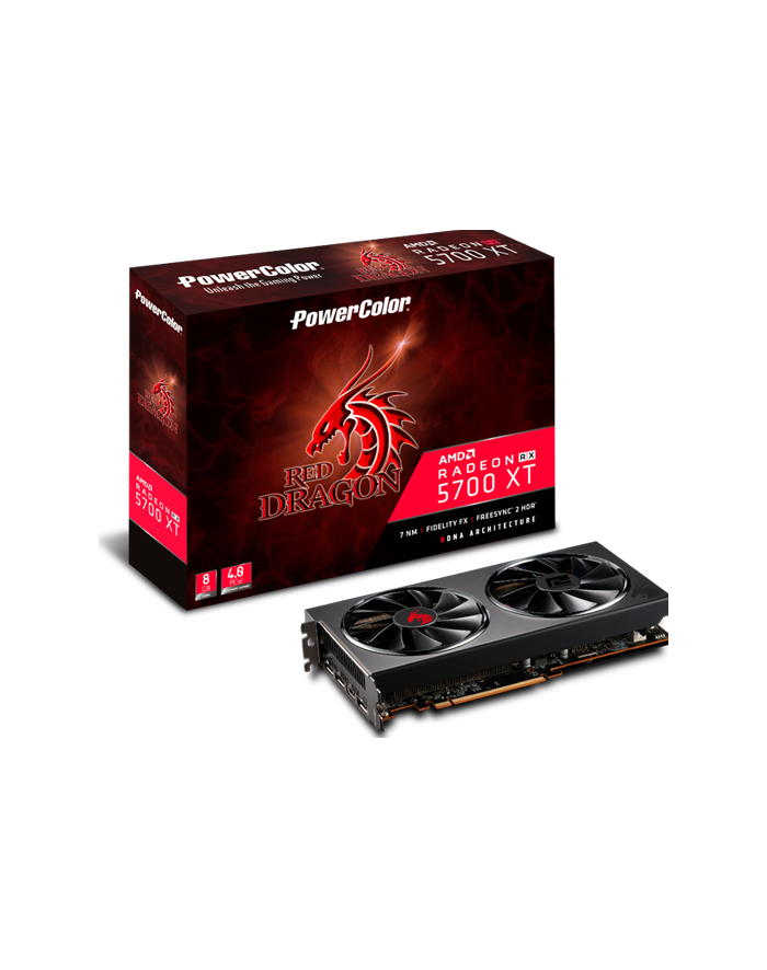 powercolor tul PowerColor RX 5700XT Red Dragon, 8GB GDDR6, HDMI, 3xDP główny