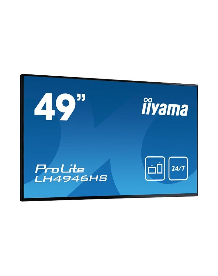 Monitor Iiyama LH4946HS-B1 48.5'', IPS, FullHD, DVI/DP/HDMI/USB, głośniki główny