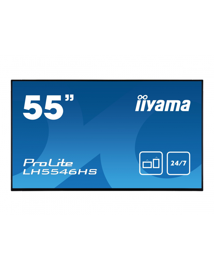 Monitor Iiyama LH5546HS-B1 54.6'', IPS, FullHD, DVI/DP/HDMI/USB, głośniki główny