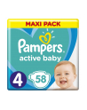 Pampers pieluchy Active Baby Dry Maxi Pack S4 58szt - nr 3