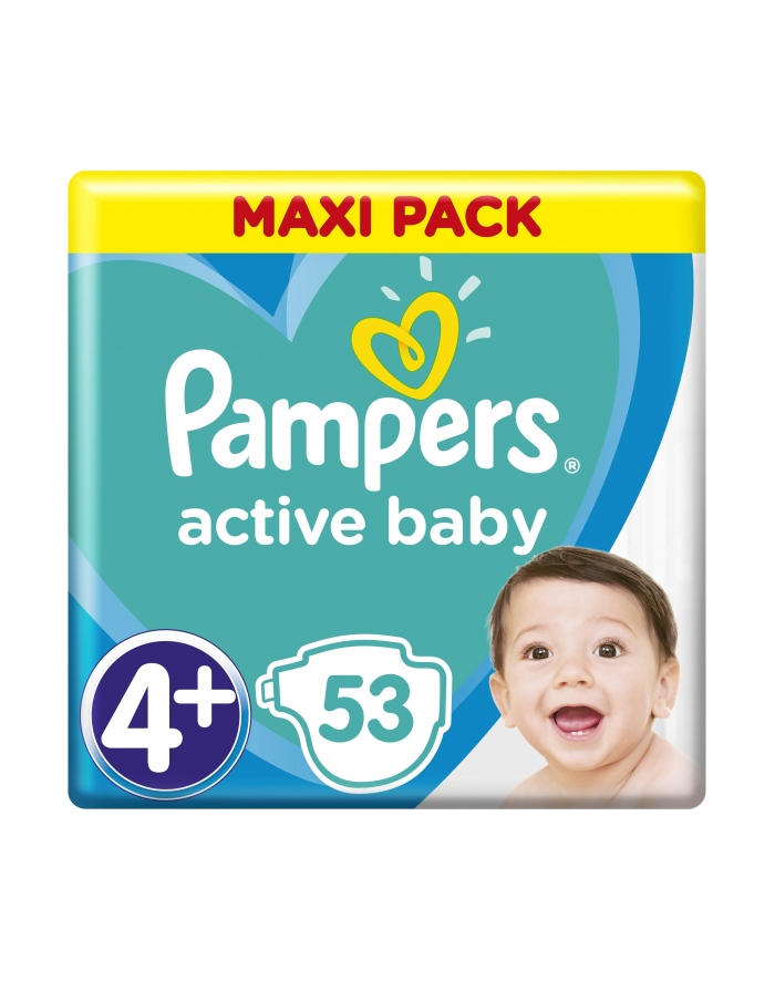 Pampers pieluchy Active Baby Dry Maxi Pack S4+ 53szt główny