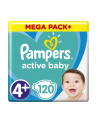 Pampers pieluchy Active Baby Dry Mega Pack Plus Maxi+ 120szt - nr 2