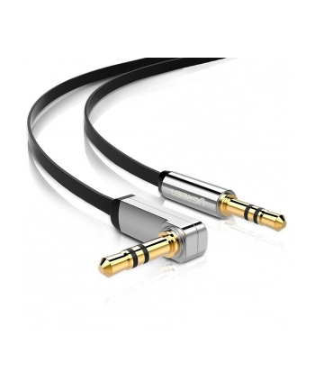Kabel UGREEN 10597 (Jack 3 5 mm M - Jack 3 5 mm M; 1m; kolor czarny)