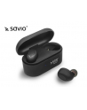 Słuchawki bezprzewodowe SAVIO TWS-04 (bluetooth; bezprzewodowe  Bluetooth; z wbudowanym mikrofonem; kolor czarny - nr 2