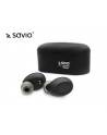 Słuchawki bezprzewodowe SAVIO TWS-04 (bluetooth; bezprzewodowe  Bluetooth; z wbudowanym mikrofonem; kolor czarny - nr 3