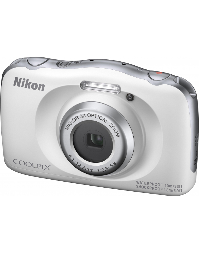 Aparat cyfrowy Nikon COOLPIX W150 VQA110K001 (Akumulator jonowo-litowy EN-EL19  Kabel USB UC-E21  Ładowarka sieciowa EH-73P  Pasek  Plecak  Szczoteczka (do czyszczenia osłony wodoszczelnej); kolor biały) główny