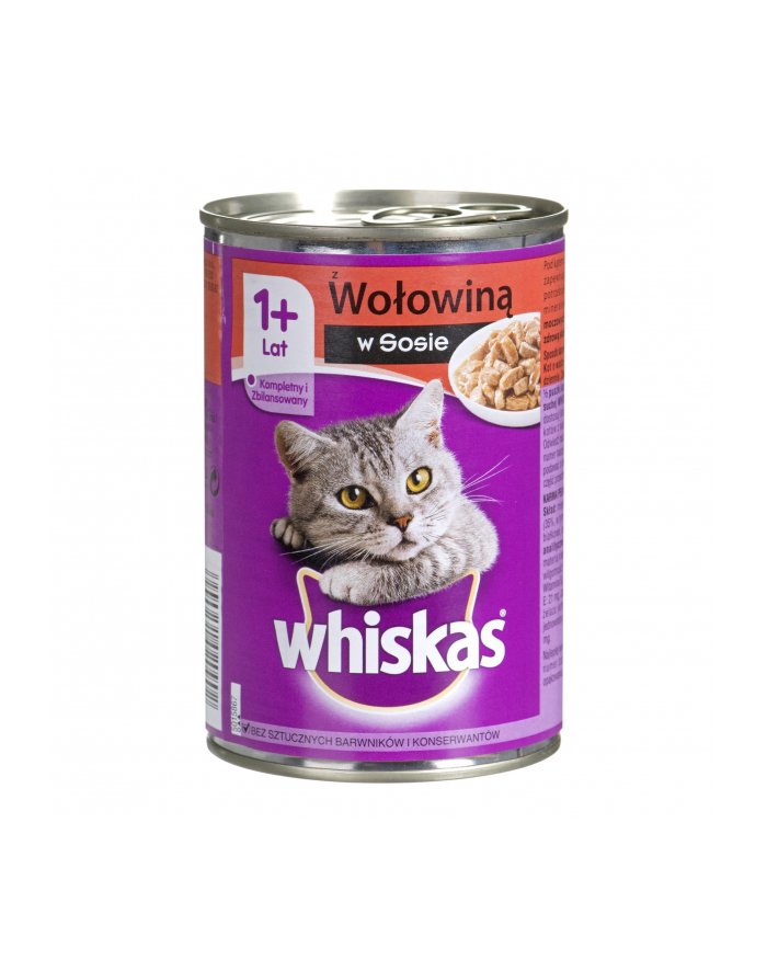 Whiskas Wołowina w sosie 400g główny